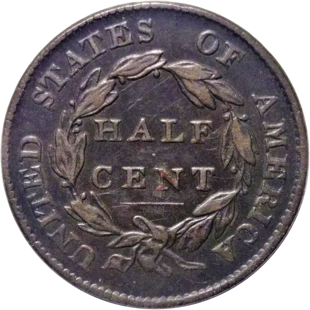1826-Classic-Half-Cent---Cohen-1